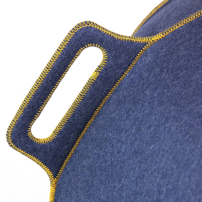 Vluv VELT Zitbal Jeans-Melange - Gold 70-75cm - Afbeelding 2