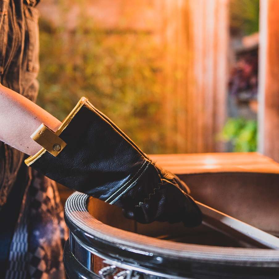 BBQ Accessoire Handschoenen Leder - Afbeelding 5