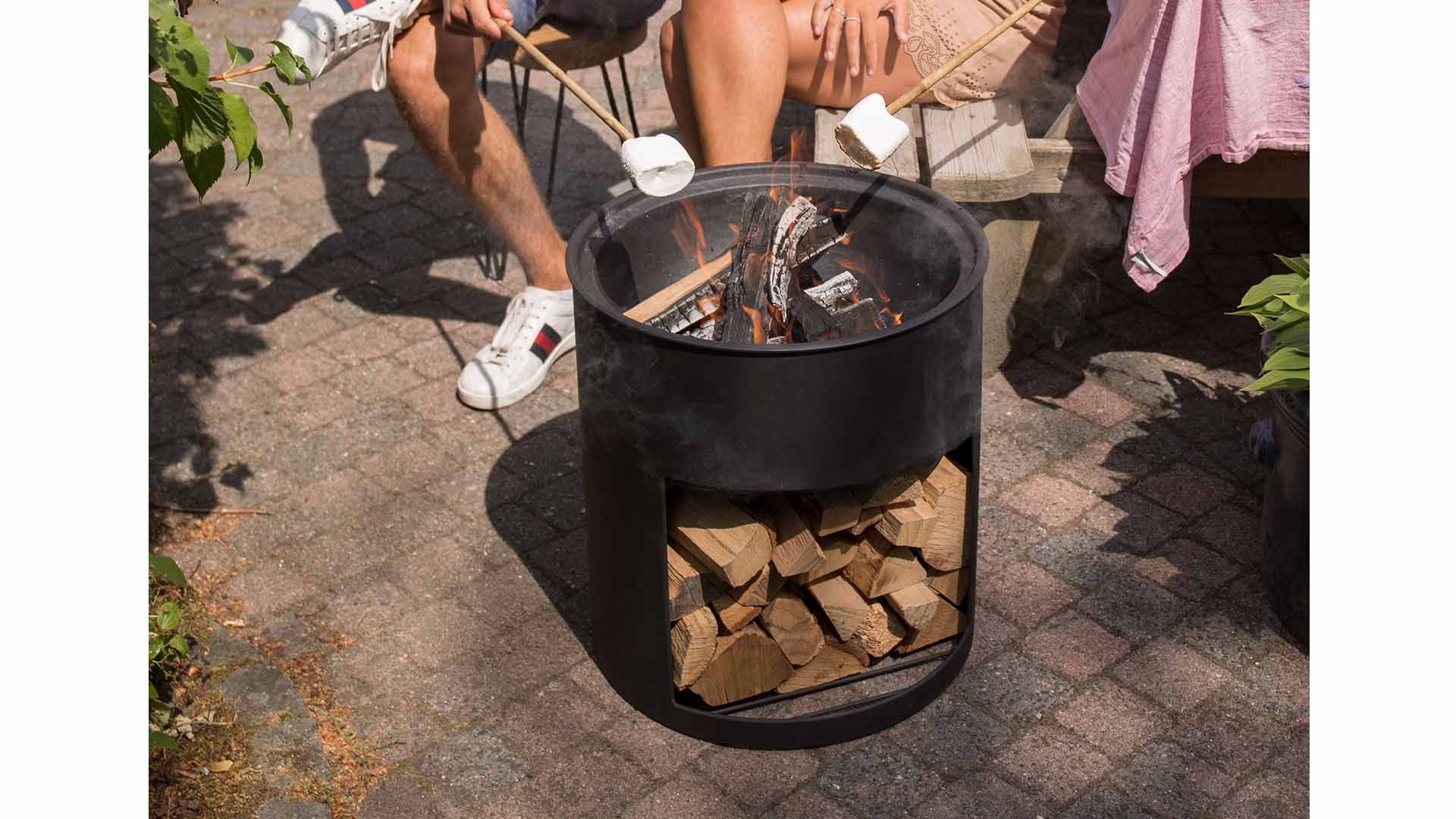 Milshire Fire Pit Zwart - Afbeelding 5