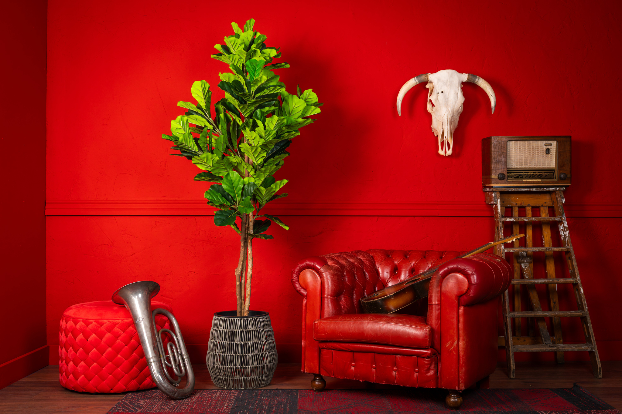 Fiddle Leaf Fig kunstplant 185 cm - Stijlvolle vioolbladplant - Afbeelding 3