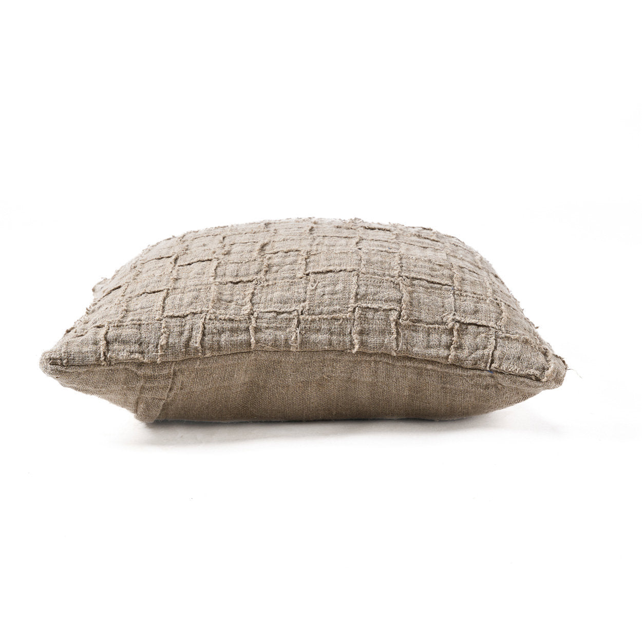 De Linen Damier Kussensloop - Naturel - Afbeelding 6