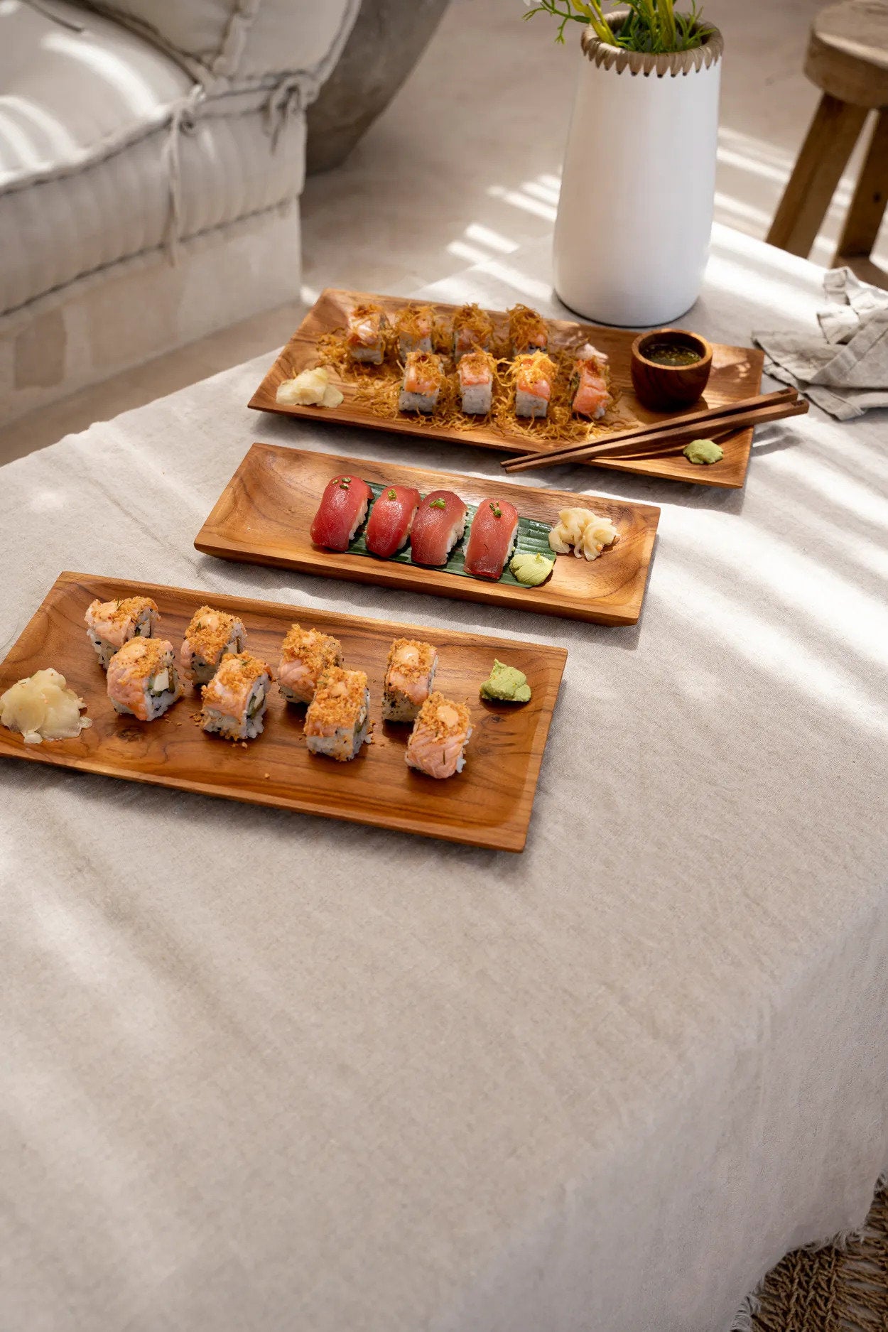 De Teakwortel Sushi Plaat - S - Afbeelding 6